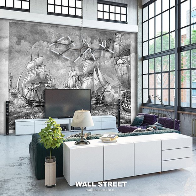 Фрески 16955 (Grayscale)_1 на сайте OboiVkus.by