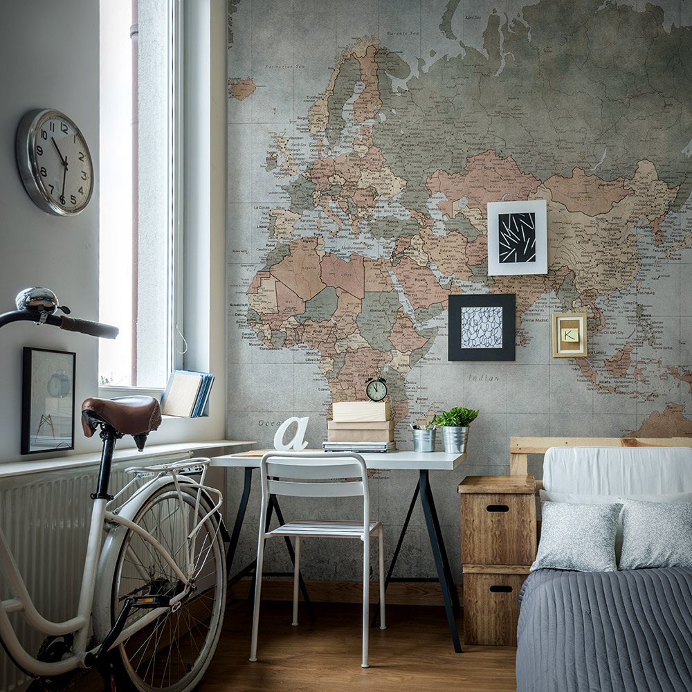 Фотообои и панно World Map 1_1 на сайте OboiVkus.by