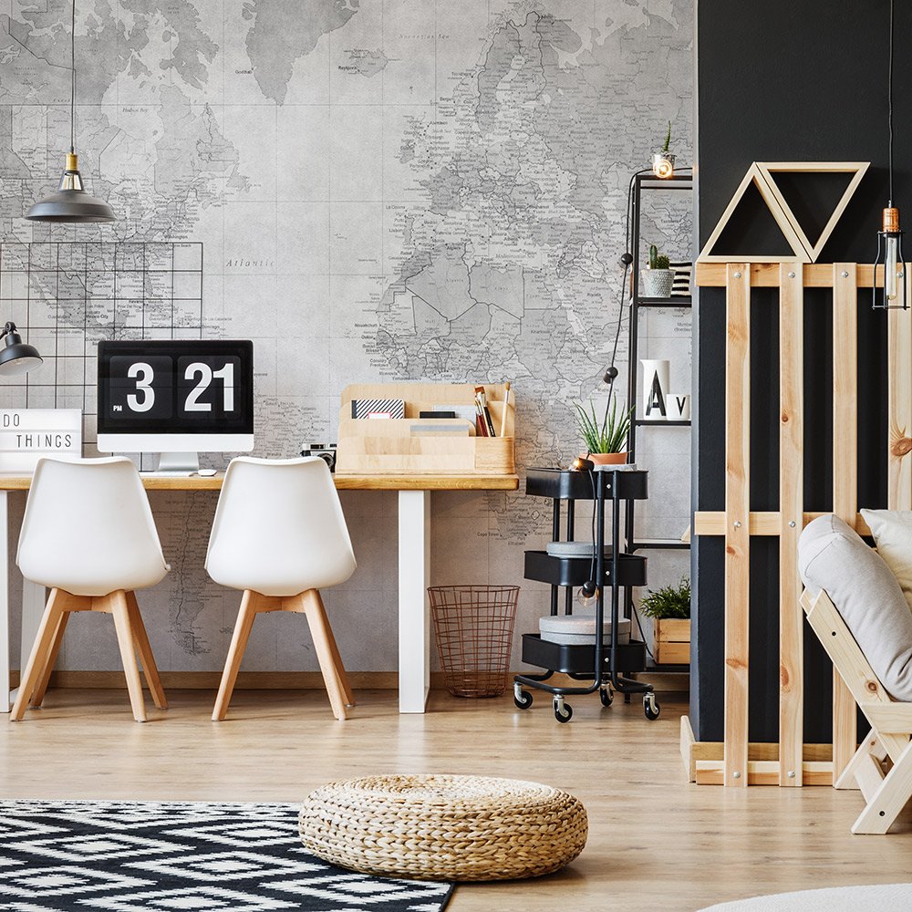 Фотообои и панно World Map 2_1 на сайте OboiVkus.by