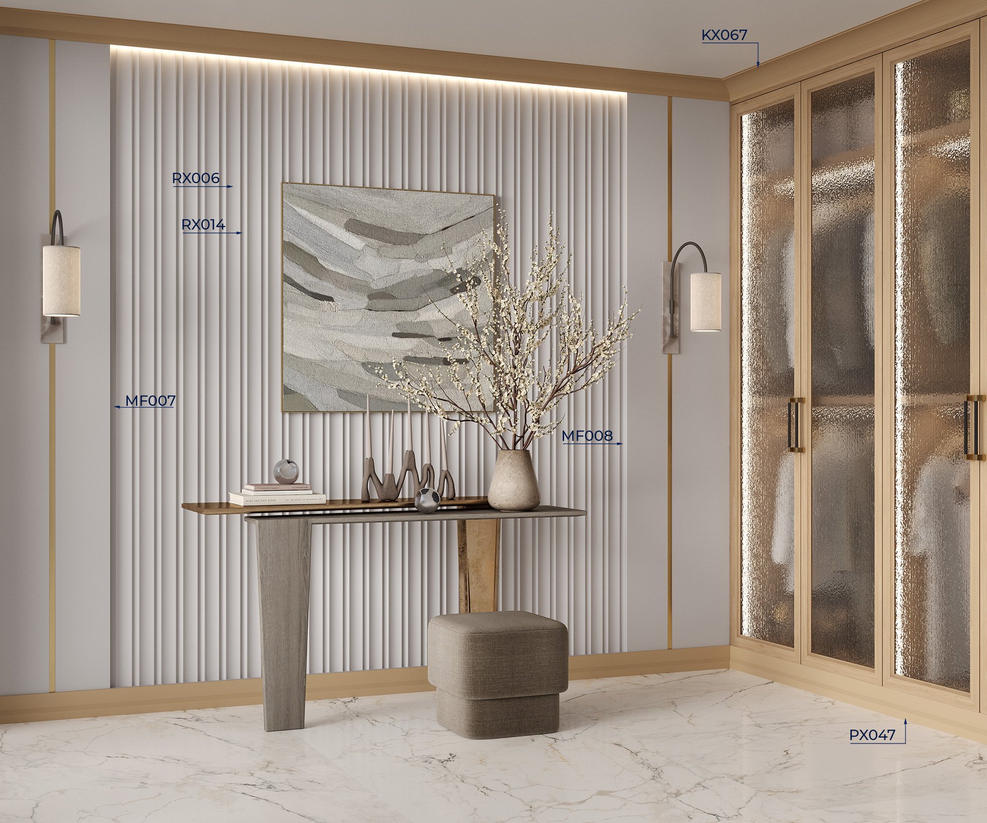 Молдинги, рейки, углы RX014_2 на сайте OboiVkus.by