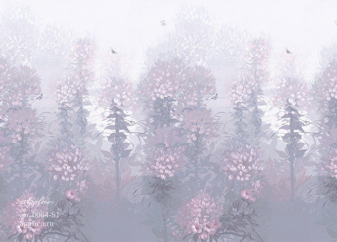 Цветы и бабочки OP 0064-S1