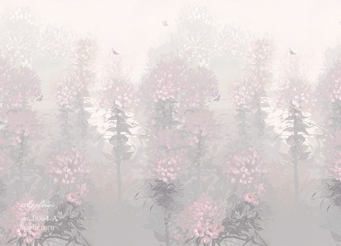 Цветы и бабочки OP 0064-A