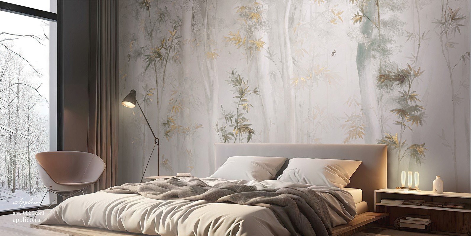Фотообои и панно Бамбуковая роща OP 0065-Br1_1 на сайте OboiVkus.by