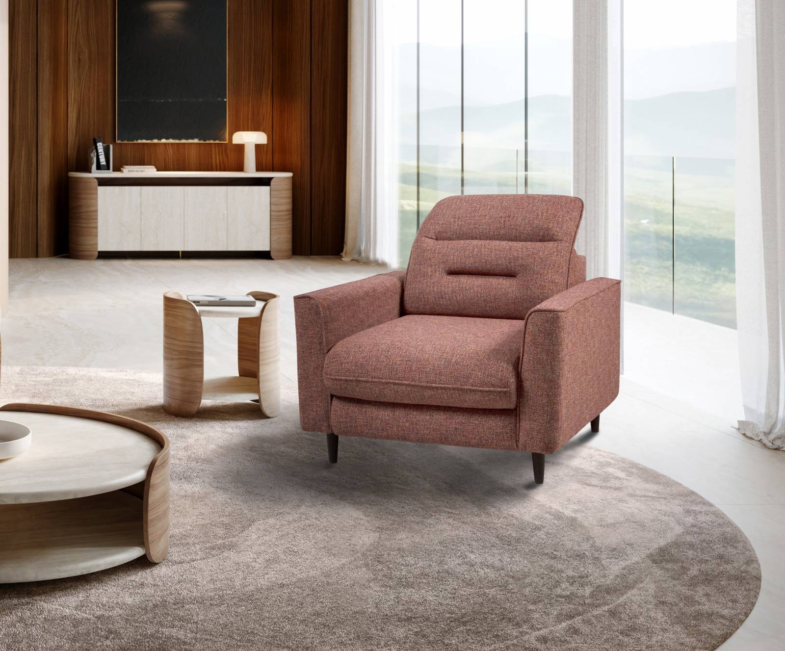 Кресла Ретро: кресло с подлокотниками и трансформирующейся спинкой_3 на сайте OboiVkus.by