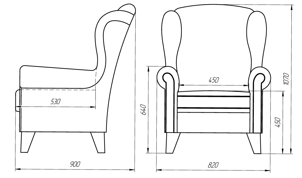 Кресла Орлеан: интерьерное кресло с подлокотниками_6 на сайте OboiVkus.by