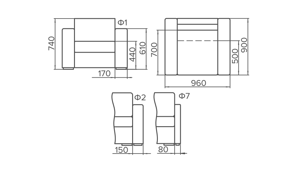 Кресла Пингвин 2: кресло с подлокотниками_4 на сайте OboiVkus.by