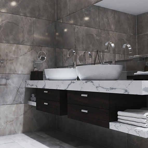 Керамогранит и плитка AB1018G Armani Gris gloss 60*60_1 на сайте OboiVkus.by