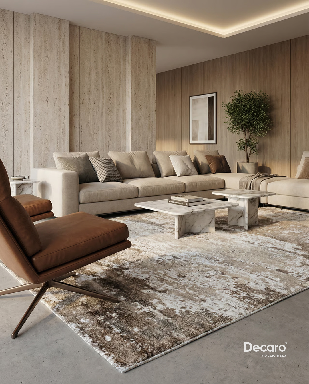 Гибкий камень D1014 Travertine_2 на сайте OboiVkus.by